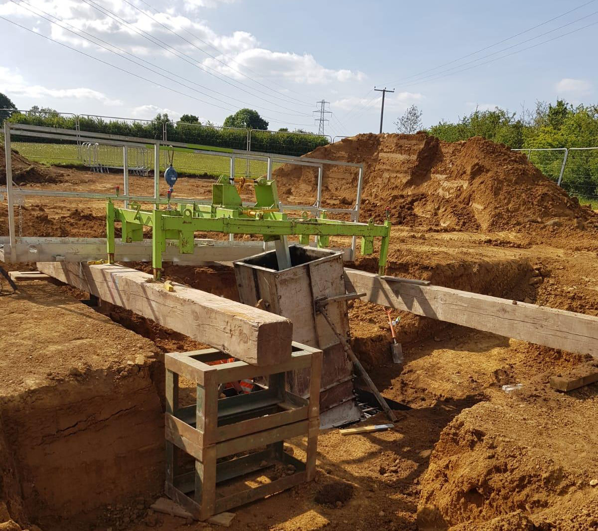 Transmission tower foundations for Omexom UK and ROI